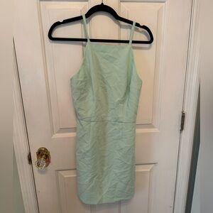 French Connection Light Green Mini Dress